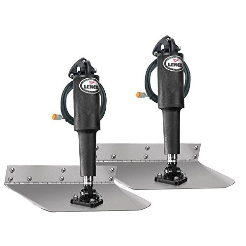 LENCO MARINE 9" x 18" Standard Trim Tab Kit 12V