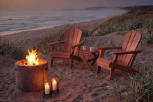 Patio Kingdom Folding Adirondack Chairs Set of 6 with Cup Holders, Heavy Duty HDPE Plastic Outdoor Chairs, Weather Resistant Heavyweight Patio Furniture Set for Deck, Fire Pit, Backyard, Coral