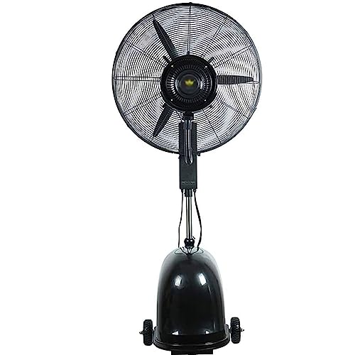 Pealihuy Industrial Misting Fan with Oscillating Cooling Mist Humidifier Height Adjustable 3 Speed Swivel Function Misting Cooling Fan for Home Office and Restaurant,65 CM