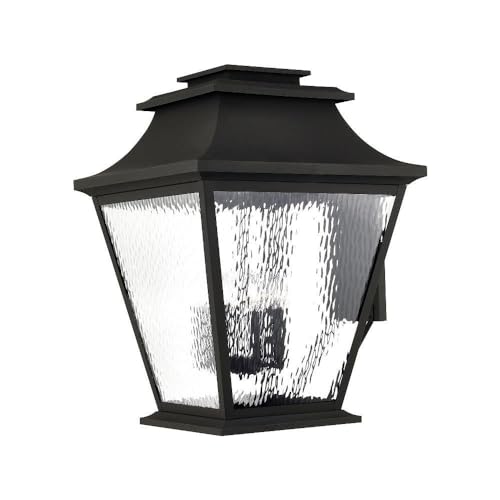 Livex Hathaway 6-Light Outdoor Wall Lantern Black