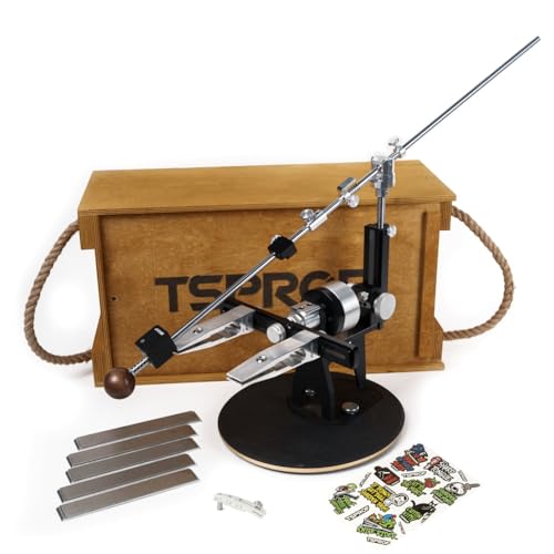 TSPROF K03 Pro Expert Knife Sharpening Kit with Angle Finder Axicube-i Silver