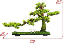 LSHAOBO Simulation Welcome Pine Bonsai Ornaments Artificial Bonsai Tree Plants Indoor Desktop Ornaments Home Office Decoration