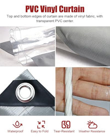 Insulated Pergola Divider Curtain, Gazebo Separator, Windproof Cloth