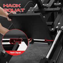 GarveeLife Leg Press Hack Squat Machine Adjustable 2-in-1 Black