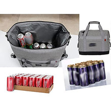 30L Large Capacity Beer Cooler Bag Waterproof Oxford Picnic Insulated Bag Thermal Refrigerator Bag (Color : Gray, Size : One Size) (Gray One Size)