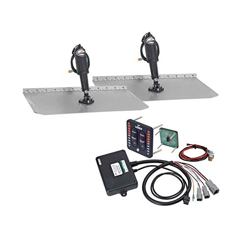 LENCO MARINE Standard Trim Tab Kit with LED Indicator Switch 12V