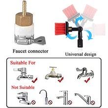 TOOJUN Solar Panel Cleaning Brush and Adjustable Pole, Water Fed Pole Window Cleaning Kit Car Cleaning Equipment with Rotating Brush Head,3.6m/12ft