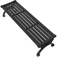 Global Industrial Outdoor 6' Aluminum Park Bench, 68" L x 17" W x 16-1/2"H