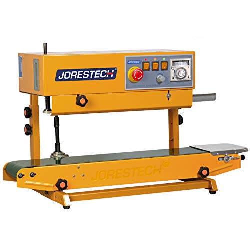 JORESTECH Industrial Continuous Band Sealer for Plastic & Laminated Bags CBS-630 Yellow