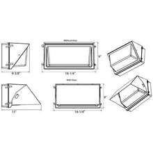 Morris 71440 120W 5000K LED Classic Large Wall Packs, 12000 lm, 120-277V, Bronze