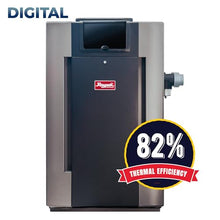 Raypak 333K BTU Low NOx Digital IID Natural Gas Commercial Pool Heater ASME I Bronze Header I Copper Heat Exchanger I Digital Controls (017707)
