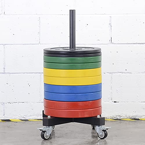 VEITEOX FTY Vertical Weight Plate Rack with Wheels, Olympic 2 Inch Weights Stand