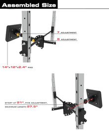 EonfitOmni Power Rack Smith Machine with Cable Crossover Red (with Pad Support)