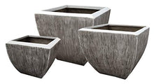 HomeRoots Large Distressed Ribbed Flower Pot Planter Gray