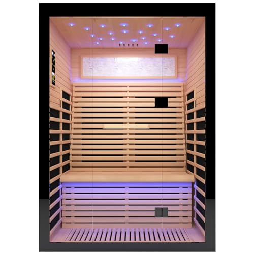Heawarm 2-Person Far Infrared Sauna, Canadian Hemlock