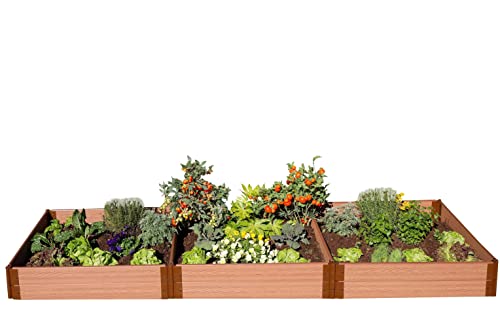 Frame It All Classic Sienna Raised Garden Bed 4’ x 12’ x 11” – 1” Profile