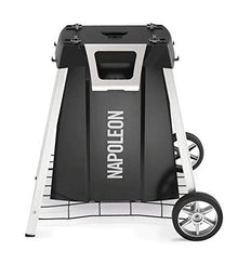 Napoleon TravelQ PRO285 Portable Tabletop Grill on Cart (PRO285N-BK-PRO285-STAND), Natural Gas