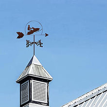 Yacht Ornament Weathervane Windblown Metal Weathervane with Wind Direction Indicator Outdoor Metal Bracket Weather Vane Garden Courtyard Decoration Professional Measuring Tools