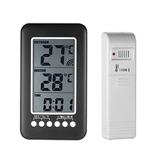 TMMLIJIPL Wall Clock, Digital Thermometer Hygrometer Electronic LCD Temperature Humidity Meter Weather Station Indoor Outdoor Clock