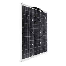 150W/300W Solar Panel 18V Semi-Flexible Monocrystalline Solar Cell DIY Cable Waterproof Outdoor Car RV Rechargeable Power System (150w) (150w)