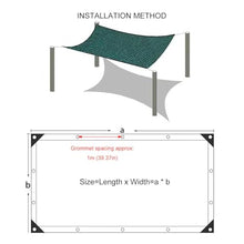 XBTGS Premium 55% Shade Cloth for Plants - Green Shade Netting Breathable Shade Sail & Mesh Tarp with Grommets for Garden Greenhouse Pergola Car Balcony - 10x15m,Gree,Green-10x11m(32.8 * 36.1ft)