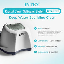 INTEX Krystal Clear 2,800 GPH Sand Filter Pump with QS500 Saltwater System