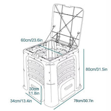 Gtzly Compost Bin 105 Gallon/400L Composter Barrel, Large Capacity Composting Container, Outside Compost Bins Tank for Garden Backyard