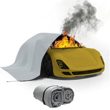 Sxlawesom Emergency Fire Blanket Fireproof Cover Large Fiberglass Fire Extinguisher Blanket Survival Safety Fire Suppression Blanket for Electric Vehicle Truck(19.7 * 29.6ft/6 * 9m)