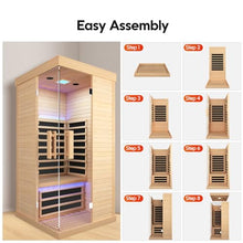 EPOFIT Single Person Far Infrared Sauna Natural