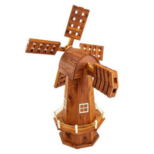 American Furniture Classics Model MM134 Amish Crafted Durable Red Cedar Windmill Yard Ornament, Small 32in.,1 Windmill