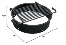 Pilot Rock Fire Pit Rings & Grates - 2-Pack - 24 in - Steel