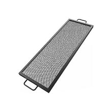 Rectangle Fire Pit Grate X-Marks Grill Grate Black Steel for Outdoor Camping Picnic Durability, Efficience(34x30 inch)