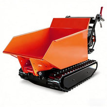 Chery Industrial 1100 lbs Capacity 10HP Gas Powered Track Mini Dumper, Engine for Construction Landscaping(U-Bucket Tracked Dumper)