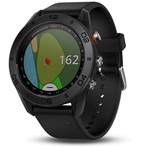 Garmin Approach S60 Premium GPS Golf Watch Black with Silicone Band