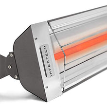 Infratech W-1512 GR Stainless Steel 33” Long Electric Patio Heater, Single Element Fixture 1500 Watt, 120 Volt, Gray Finish