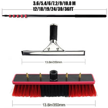 ZXSYYDS Window Cleaning Pole,Photovoltaic Cleaning Brush, Outdoor Window Washing Kit with Extension Pole, Solar Panels Cleaning Brush,for Photovoltaic Panel Cleaning and Solar Panels,5.4m/18FT