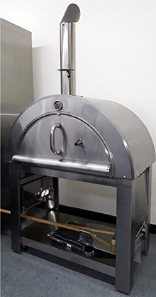 44" XL Size Wood Fired Outdoor Stainless Steel Pizza Oven BBQ Grill