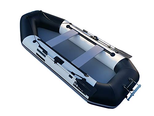 Boatify 7.5ft Inflatable Fishing Boat Raft Dinghy with Air Floor and Motor Bracket
