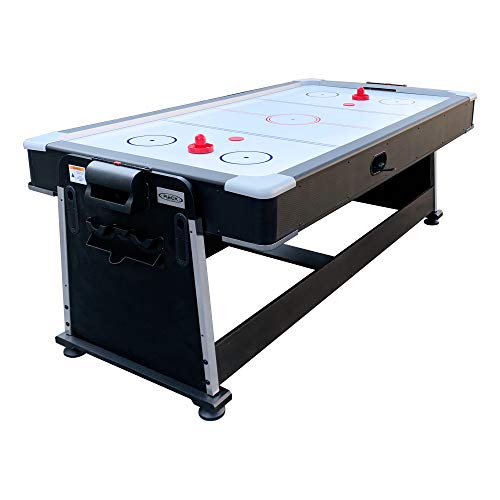 RACK Triad 7-Foot 3-in-1 Multi Game Swivel Billiard/Pool Table Black