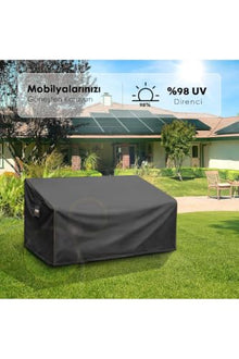 Outdoor Patio Chair Cover, Single Seat water-resistant Heavy Duty 420D Oxford Fabric, UV Stabilized, Windproof with Straps and Drawstring, Fits Most Single Chairs, 30x30x35 inches, Black