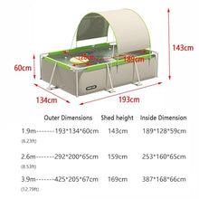 Metal Frame Swimming Pool, Multi-Directional Support to Maintain Stability, for Adults (1.9m)
