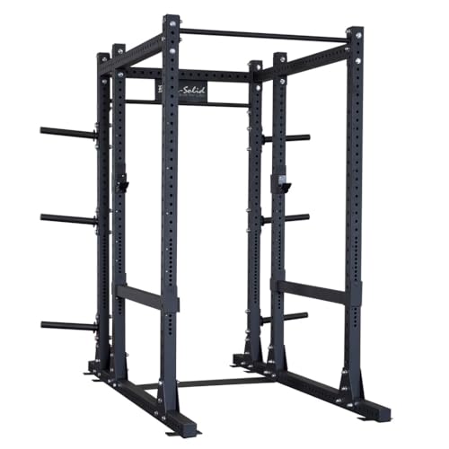 Body-Solid Pro ClubLine Power Rack with Rear Extension Black