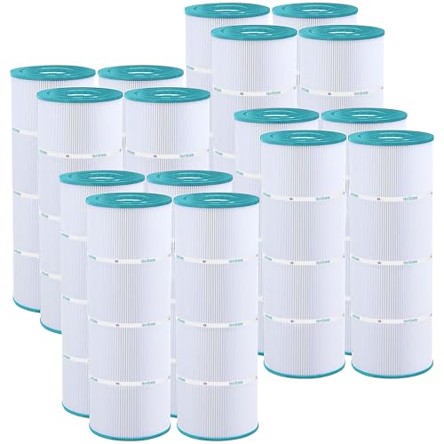 Hurricane Filters 16 Pack HF7483-04 Advanced Pool Filter Cartridge for PA81-4-M, Unicel C-7483, Filbur FC-1225, SwimClear C3030, 3025, 3020, Super-Star-Clear C3000, C3000S, C-570