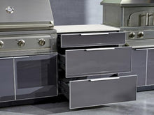 NewAge Products Classic Series 4PC Aluminum Slate Gray Modular Outdoor Kitchen Set with 33" Performance Grill NG - 24"D x 65"W x 47.5"H
