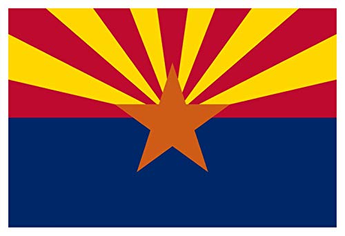 15'X25' Nylon Arizona State Flag - Other Sizes 6'X10', 8'X12', 10'X15', 12'X18' - 100% Made in USA