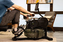 WaveFit Swell Series Water Rower R100 Indoor Rowing Machine with Bluetooth Connectivity, 300 lb Weight Capacity