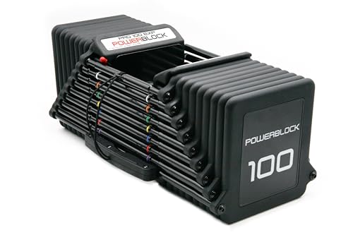 POWERBLOCK Pro 100 EXP Adjustable Dumbbell Black