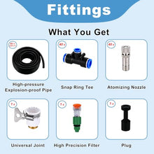 ERRULAN Outdoor Cooling Misting System Kit, Patio Misting System for Backyard, Garden & Terrace, Mist Cooling Kit for Heat Relief DIY Easy Install
