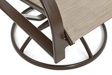 Winston Seagrove II Ultra High Back Patio Swivel Rocker Dining Chairs Set of 2 Sunbrella Pueblo Dune Fabric