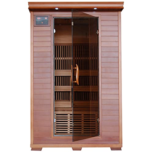 Blue Wave 2 Person Cedar Carbon Infrared Sauna Yukon
